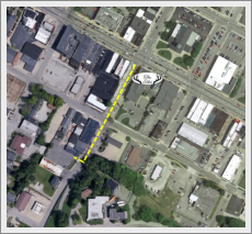 Off-street Parking Option One: Apollo Pizza Lot 290 S 2nd St